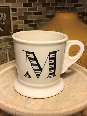 NWOT Anthropology "M" Mug